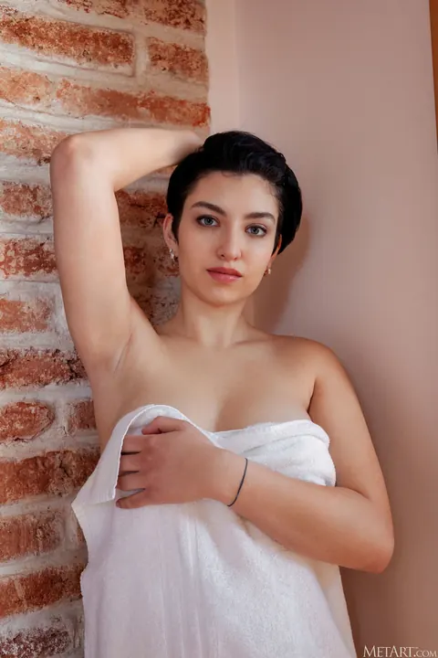Ukrainian Brunette Poses Nude in Erotic Gallery – photo 1 of 21