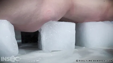 Kel Bowie: Curvy Redhead Bound on Ice Blocks and Spread by Her Partner – photo 7 of 15