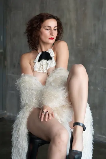 Woman Poses Nude in High Heels