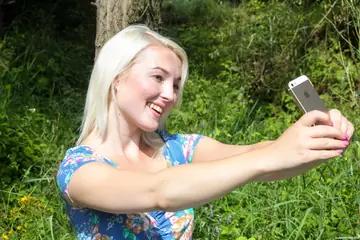 Lovita Fate – Blonde Czech Woman Lifts Her Skirt and Fingers Her Pussy Outdoors