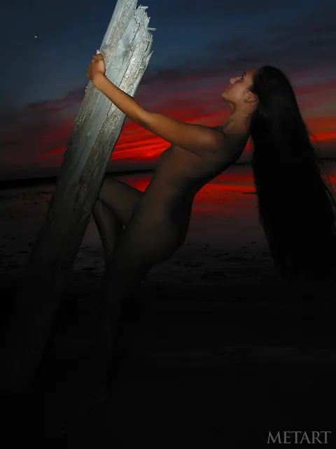 Thick Busty Woman Stands Nude Outdoors – photo 21 of 21