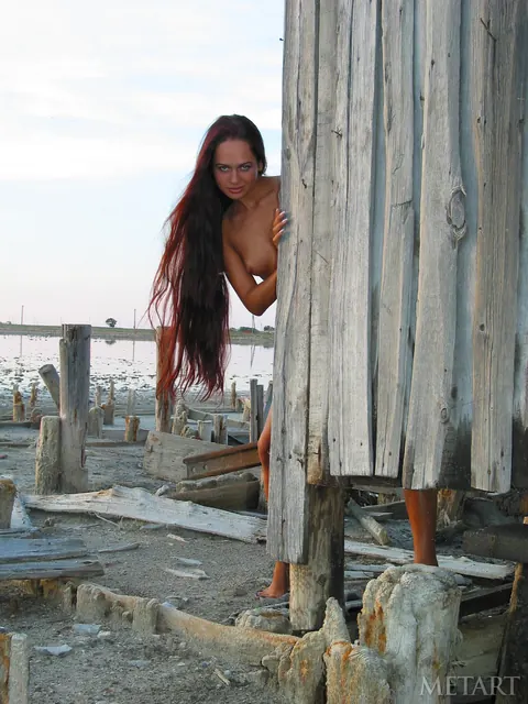 Thick Busty Woman Stands Nude Outdoors – photo 10 of 21