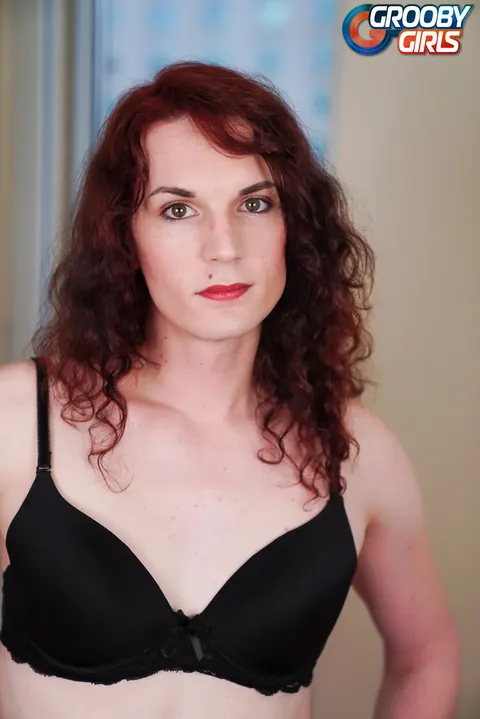 Thick Trans Woman Poses in Panties and Strips Nude – photo 2 of 16