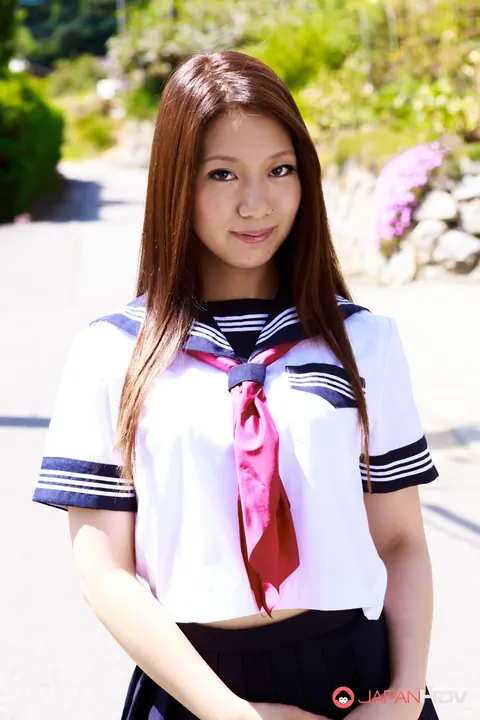 Seto Himari: Japanese Brunette Reveals Her Hairy Bush and Ass Outdoors – photo 2 of 15
