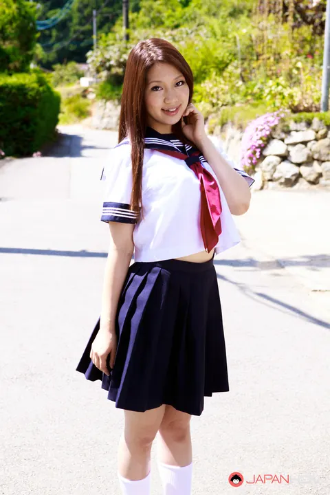 Seto Himari: Japanese Brunette Reveals Her Hairy Bush and Ass Outdoors – photo 4 of 15