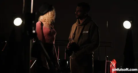 Isabella De Laa: Skinny Blonde in Stockings and Heels Joins a Threesome – photo 8 of 21