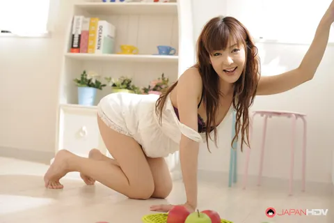 Narumi Honda: Japanese Brunette Strips Out of Her Skirt and Heels – photo 4 of 15