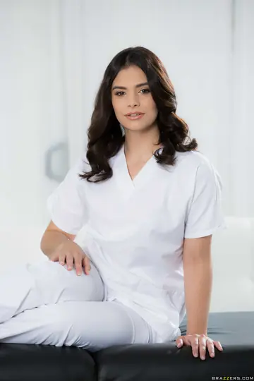 Latina Strips Out of Her Massage Uniform and Spreads Her Pussy