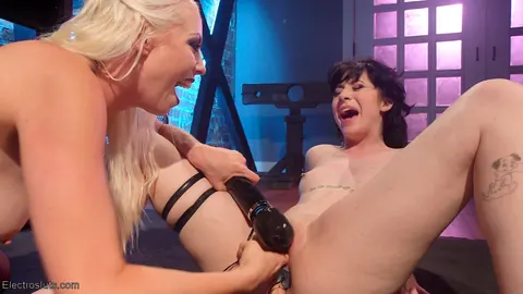 Charlotte Sartre: Busty Blonde and Slim Brunette MILFs in Bondage Play – photo 15 of 21