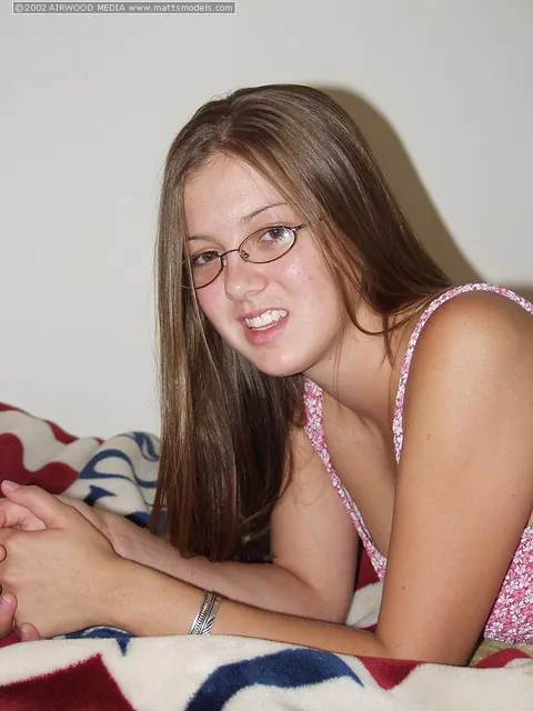 Becky LeSabre: Tall Brunette MILF in Glasses Spreads Her Hairy Pussy – photo 1 of 16