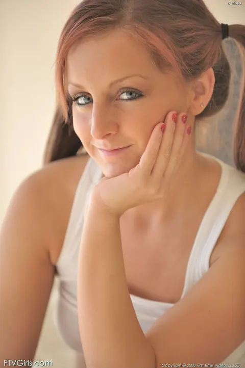 Petite Redhead Strips Out of Her Skirt in the Bedroom – photo 13 of 21