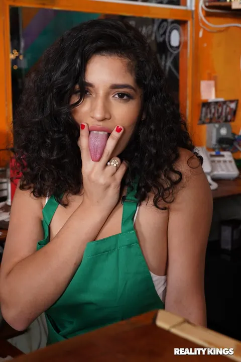 Gabriela Lopez: Petite Latina Sucks and Rides a Big Cock – photo 9 of 21