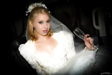 Tall Blonde with Big Natural Tits Takes BBC at a Wedding