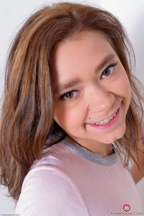 Rhaya Shyne: Brunette with Small Natural Tits Spreads Her Pussy in Close-Up – photo 1 of 20