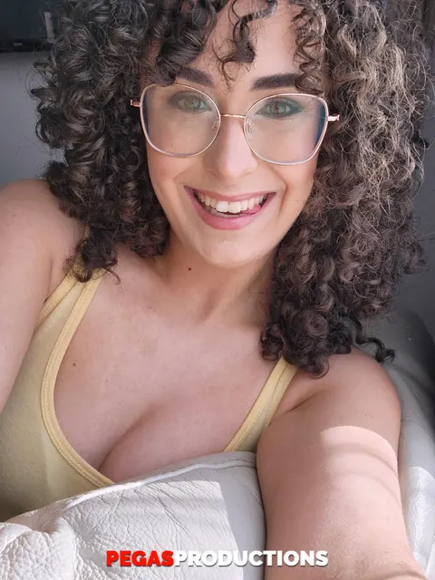 Petite Babe in Glasses Strips and Fucks Her Neighbor – photo 15 of 16