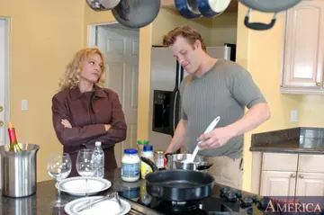Danielle Frost – Mature Brunette Takes Anal Doggy Style and Swallows Cum in the Kitchen