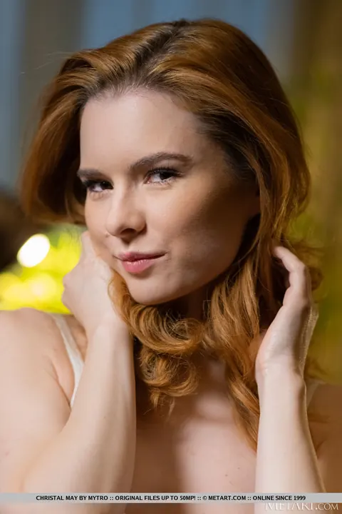 Christal May: Redhead Strips Off Her Bodysuit to Show Bikini and Spreads – photo 18 of 18