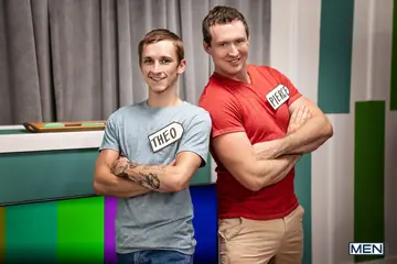 Two Men Strip Nude and Flex for the Camera
