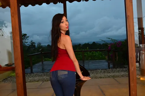 Alicia Duran: Latina Brunette Strips Out of Her Jeans Outdoors – photo 6 of 17