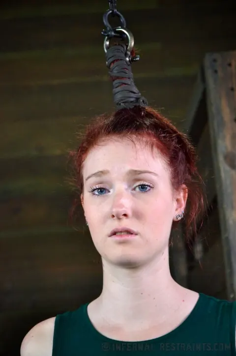 Ashley Lane: Pale Redhead Endures Bondage and Spreads Her Pussy – photo 1 of 16