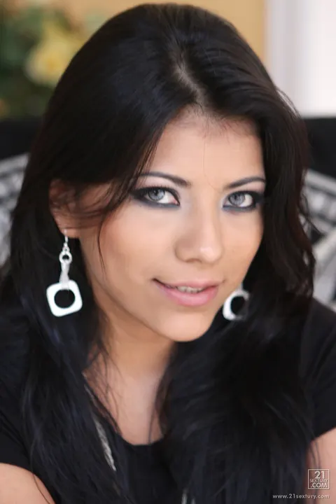 Yoha Galvez: Latina with Big Enhanced Tits and Piercings Strips Nude – photo 3 of 17