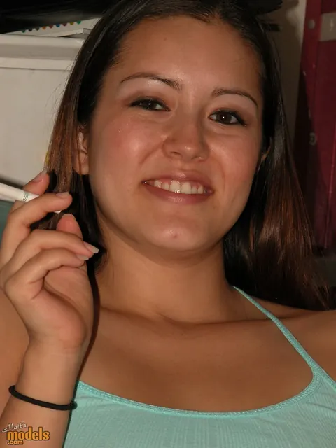 Amateur Woman Smokes and Pulls Panties Aside to Finger Herself – photo 11 of 16