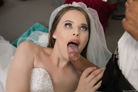 Jillian Janson: Busty Blonde MILF Bride Sucks and Fucks in a Wedding Threesome – photo 10 of 21