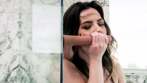 Chanel Camryn: Tall Tattooed Brunette Uses a Dildo Outside – photo 17 of 21
