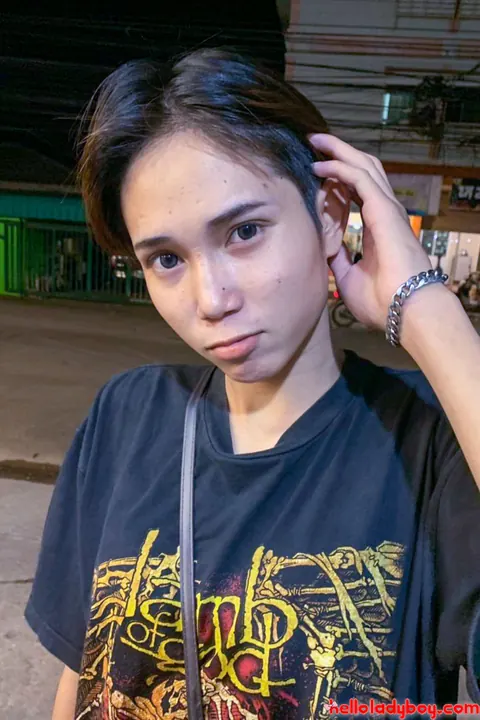Asian Trans Woman Strips Nude Outdoors – photo 3 of 20