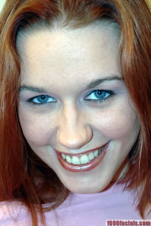 Smokey Flame: Redhead MILF Strips and Gives a Blowjob Before Taking a Facial – photo 7 of 21
