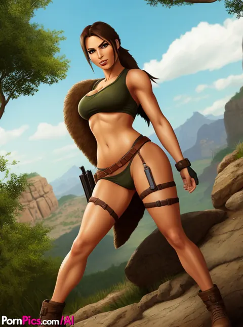 AI-Generated Babe Strips Out of Her Bikini and Spreads – photo 2 of 10