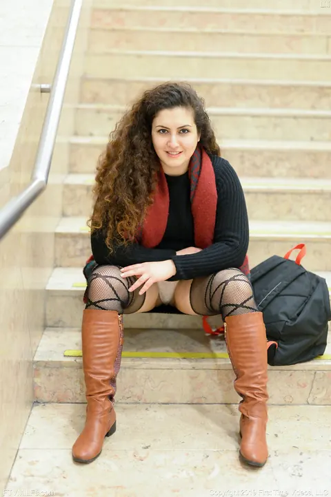 Lili Miss Arab: BBW MILF Poses in Lingerie and Boots Outdoors – photo 20 of 20