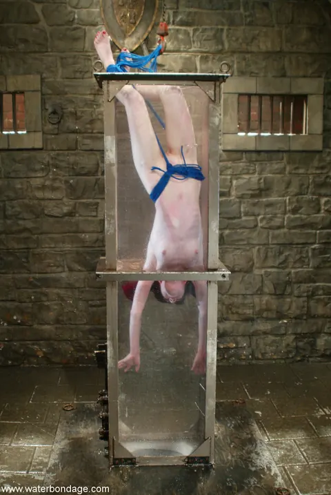 Mina Meow: Skinny Redhead Bound in Water Bondage – photo 6 of 21