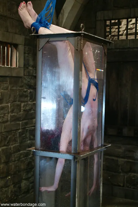 Mina Meow: Skinny Redhead Bound in Water Bondage – photo 5 of 21