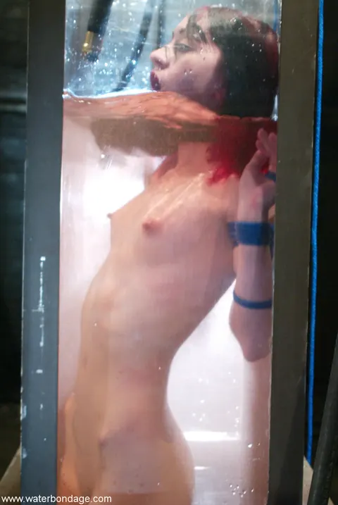 Mina Meow: Skinny Redhead Bound in Water Bondage – photo 13 of 21