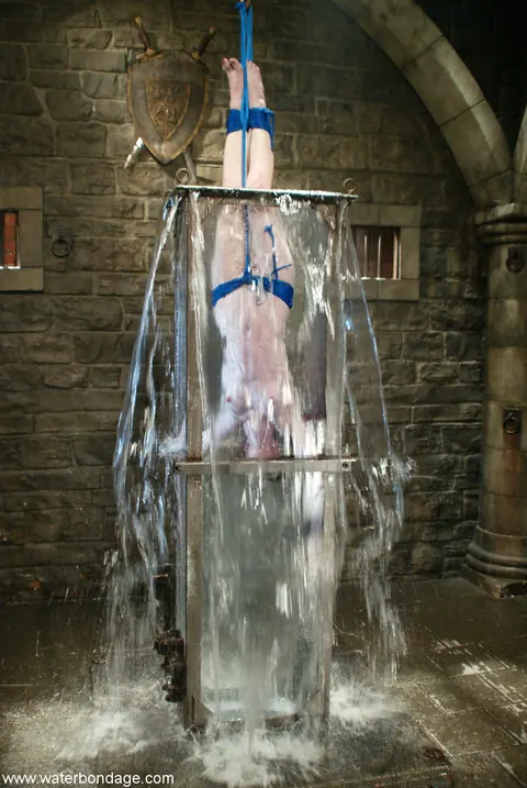 Mina Meow: Skinny Redhead Bound in Water Bondage – photo 2 of 21