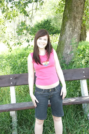 Busty Babe Fingers and Toys Her Pussy Outdoors