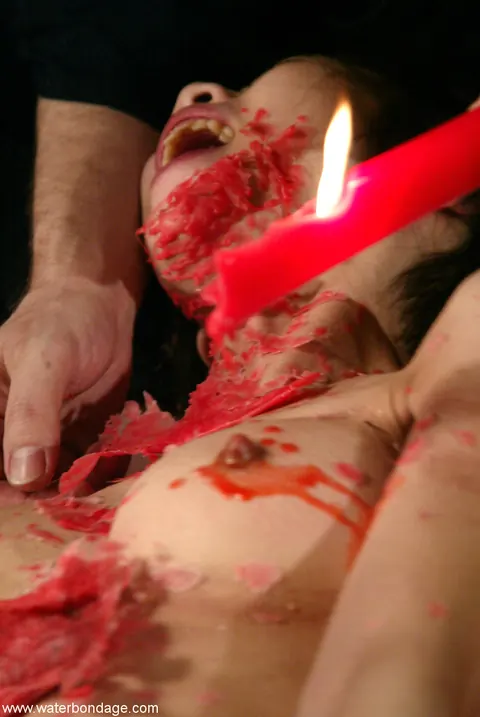 Asian Brunette Bound with Hot Candle Wax – photo 14 of 20