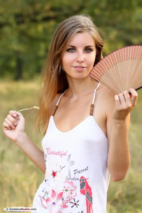 Hellan: Blonde Strips Out of Her Panties in the Open Air – photo 3 of 21