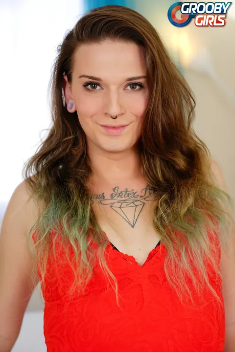 Trans Woman Slides Panties Down and Poses Fully Nude – photo 2 of 16