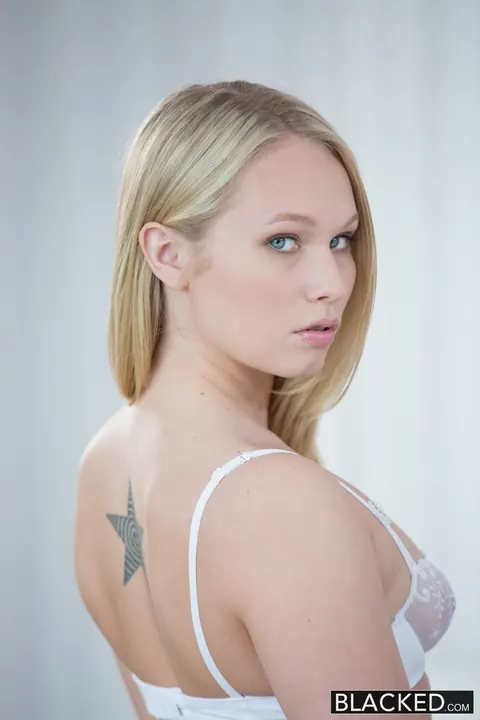 Dakota James: Thick Blonde in Lingerie Takes Anal from Two Black Men – photo 3 of 20
