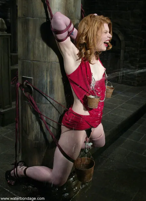 Petite Redhead MILF Bound Nude in Water Bondage – photo 17 of 21