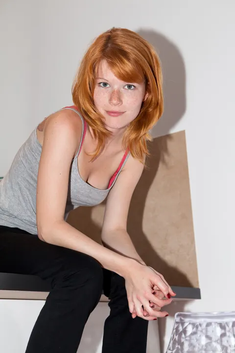 Mia Sollis: Czech Redhead in Lingerie Shows Her Natural Tits – photo 20 of 20
