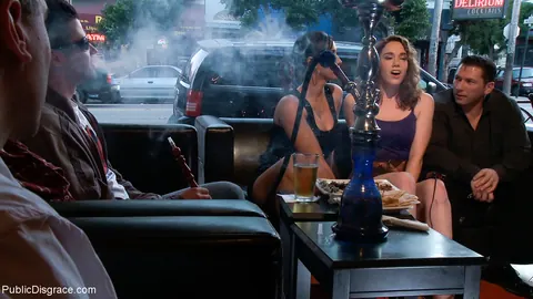 Isis Love: Blonde MILF and Brunette Latina Bound in Public Threesome – photo 19 of 21