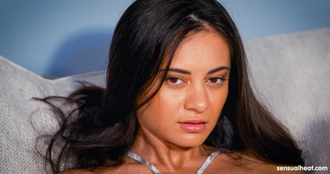 Shrima Malati: Brunette with Small Natural Tits Spreads and Toys Her Pussy – photo 2 of 21