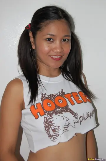 Tall Filipina in Pigtails Sucks Cock in Shorts and Socks