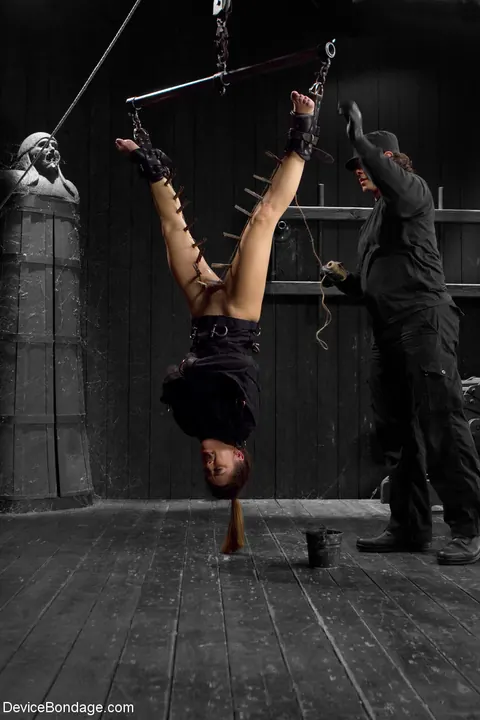 Kristina Rose: Petite Latina MILF Hangs Upside Down in Bondage Heels – photo 12 of 21