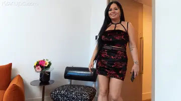 Busty Blonde MILF in a Dress Sucks Cock and Takes Anal Doggy Style