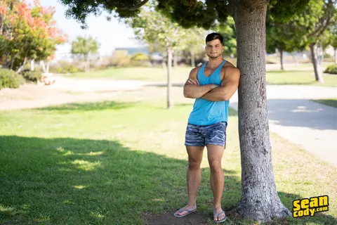 Two Men Stand Nude Outdoors and Show Their Bodies – photo 4 of 14