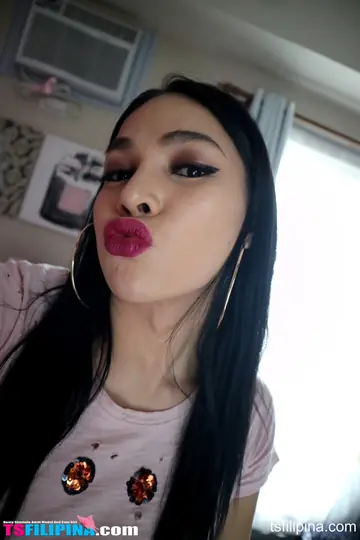 Thick Trans Woman Undresses to Show Off Her Big Tits and Ass
